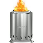 7.5" Tabletop Fire Pit - Smokeless & Portable Mini Fire Bowl, Dual Fuel, 304 Stainless Steel with Carry Bag for Outdoor