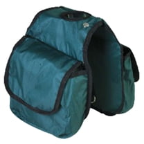 7.5'X7.5" Hilason Western Tack Horse Horn Bag Hunter Green Pockets