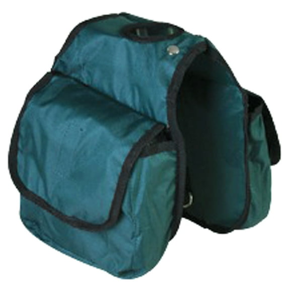 7.5'X7.5" Hilason Western Tack Horse Horn Bag Hunter Green Pockets