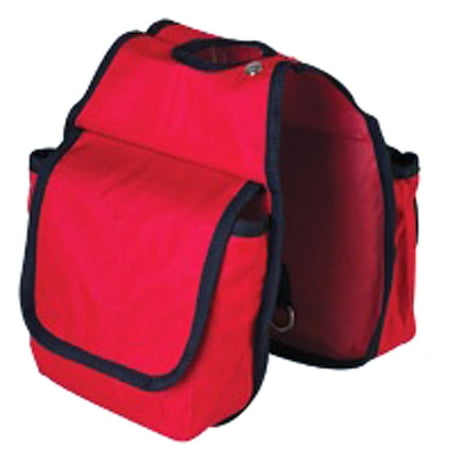 7.5'X7.5" Hilason Western Tack Horse Pockets Horn Bag Red
