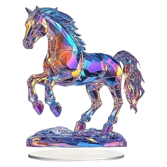 7.5"X8" Acrylic Artificial Animal, Mini Ornaments Decoration Exquisite Animal Figurine Realistic Animal Simulation Animal Statue Ornament Multi Scene for Living Room Bedroom Offic