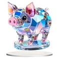 thumbnail image 1 of 7.5"X8" Acrylic Artificial Animal, Mini Ornaments Decoration Exquisite Animal Figurine Realistic Animal Simulation Animal Statue Ornament Multi Scene for Living Room Bedroom Offic, 1 of 9