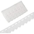 thumbnail image 1 of 7.5 Yards White Cotton Lace Trim Hollow Embroidery Eyelet Cotton Lace Fabric Trimming Triangle With Flower, 1 of 8