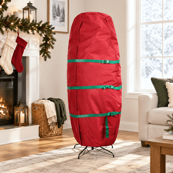 7.5 ft Artificial Christmas Tree Storage Bag, Heavy Duty 600D Canvas ...