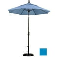 thumbnail image 1 of 7.5 ft. Fiberglass Market Umbrella Collar Tilt - Bronze-Sunbrella-Pacific Blue, 1 of 1