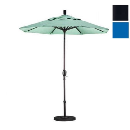 7.5 ft. Fiberglass Market Umbrella Push Tilt M Black-Pacifica-Pacific Blue