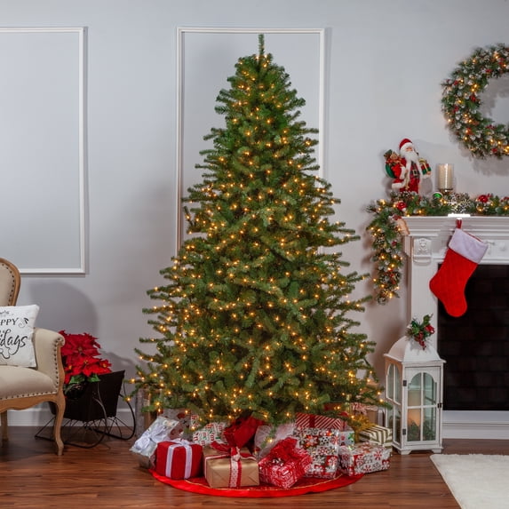 7.5 ft. Pre Lit Clear Incandescent Layered Norfolk Pine