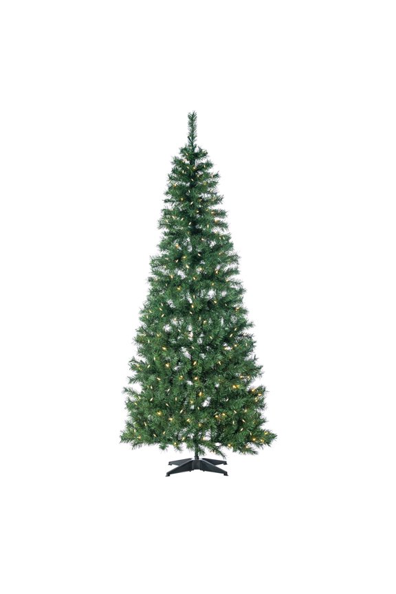 7.5 ft. Pre Lit LED Pop Up Fir Tree