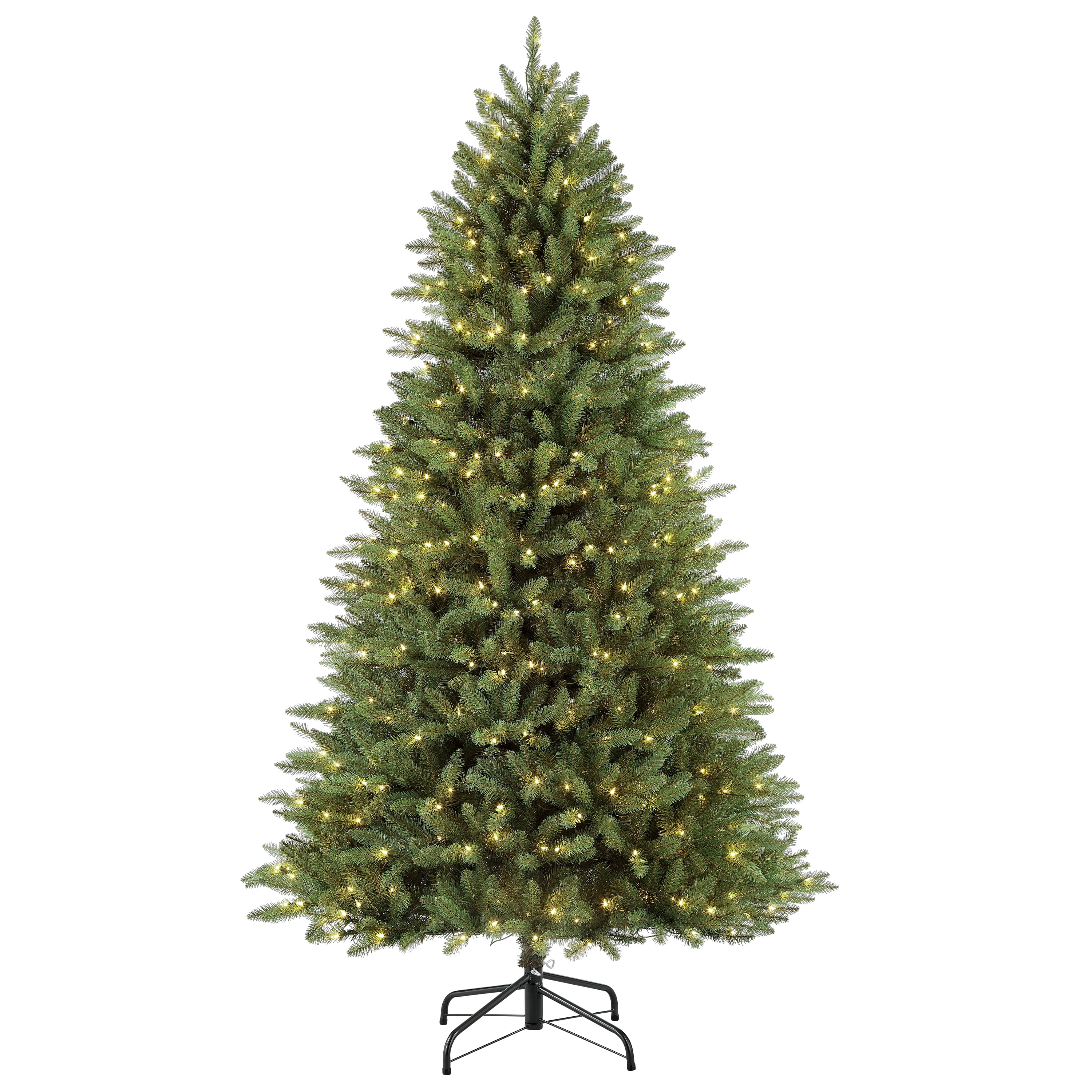 7.5 ft Pre-Lit Green Fraser Fir Artificial Christmas Tree with Clear Lights