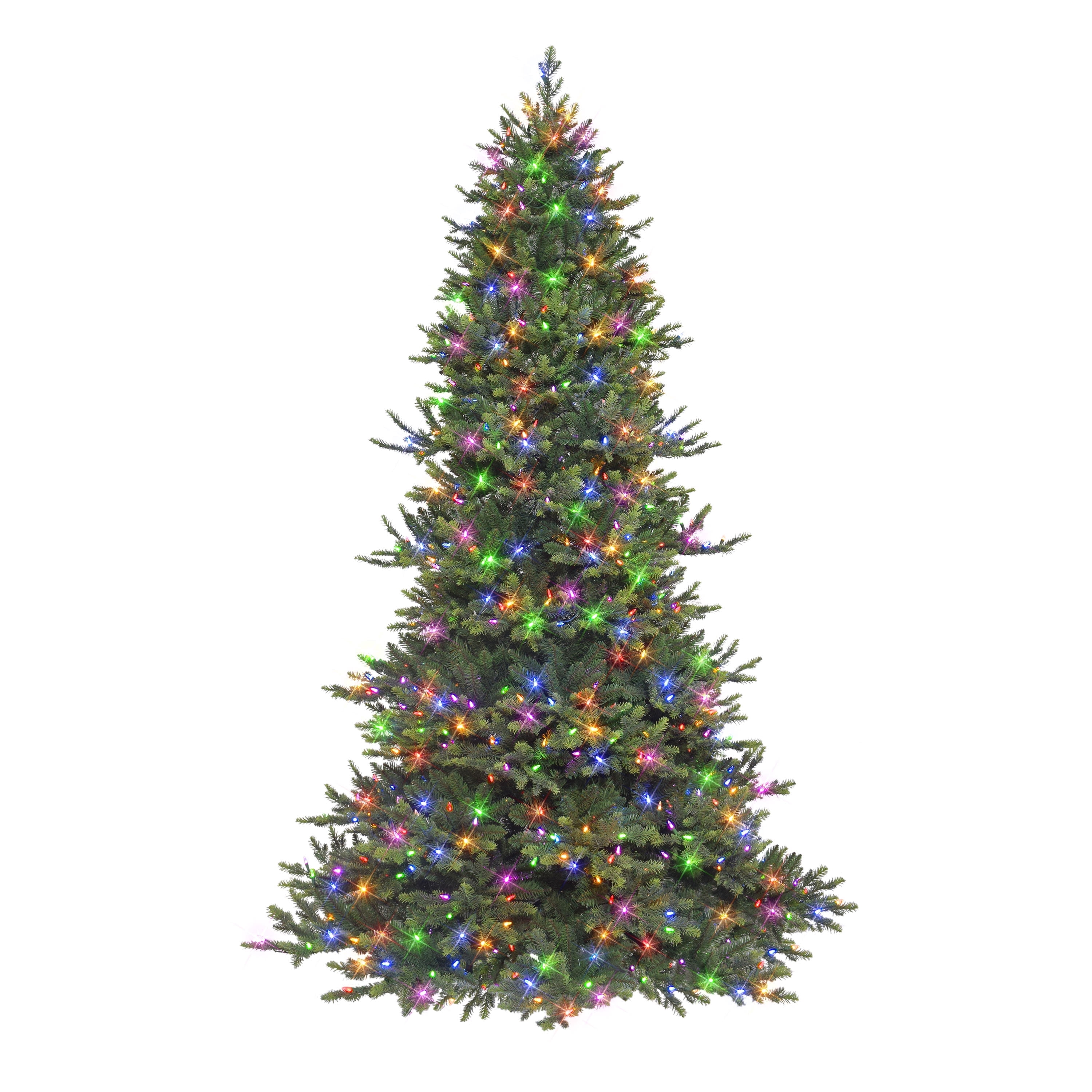 7.5 ft Pre-lit Royal Majestic Douglas Fir Tree 700 Color Select LED Lights with Foot Pedal