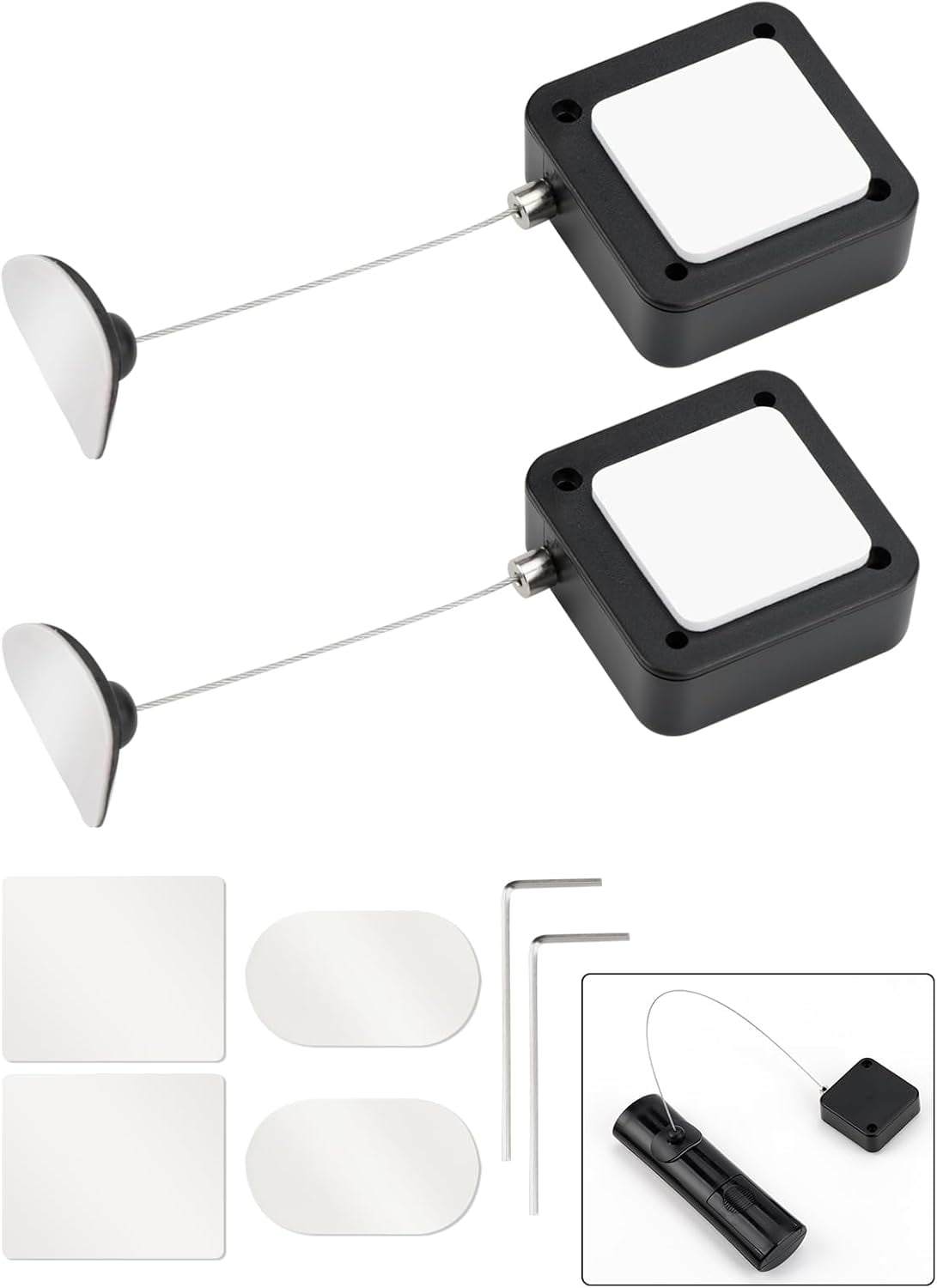 7.5 ft Retractable Remote Control Cable Tether Lock with Adjustable ...