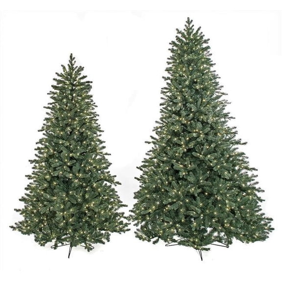 7.5 ft. Spruce Tree with LED Lights, Blue & Green