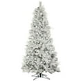 thumbnail image 1 of 7.5 ft. x 47 in. Flocked White on Green Iceland Christmas Tree with 400 Warm White Dura Light, 1 of 1