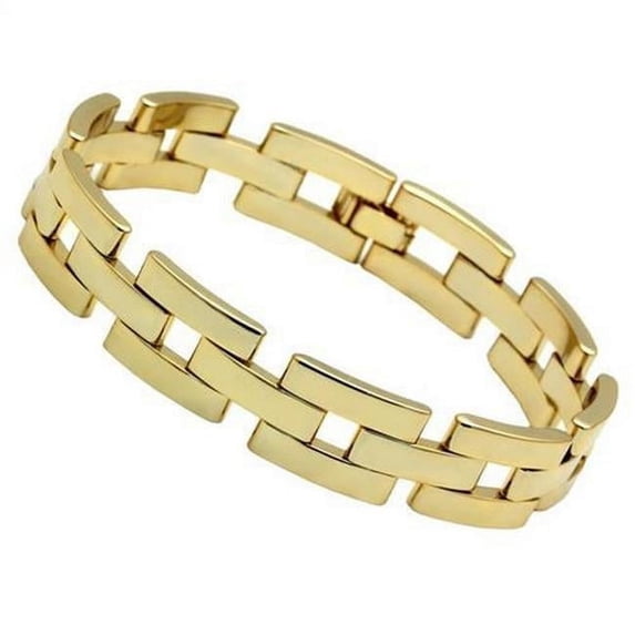 7.5 in. Gold Brass Bracelet with No Stone