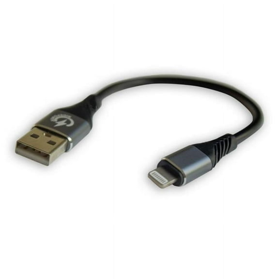 7.5 in. Male USB to Male Lightning Device Charger Cable
