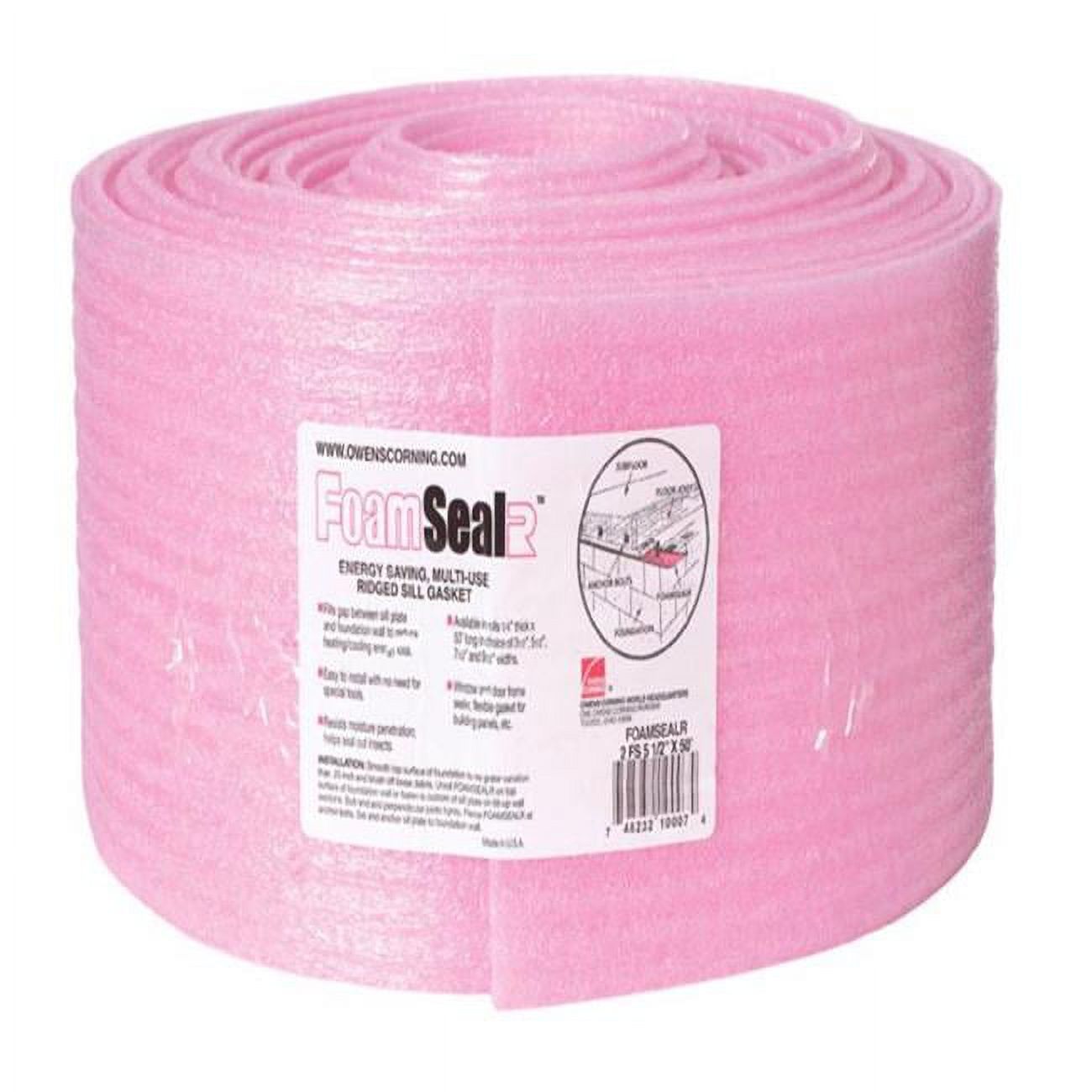 7.5 in. x 50 ft. Propink Comfortseal Unfaced Ridged Sill Gasket Roll