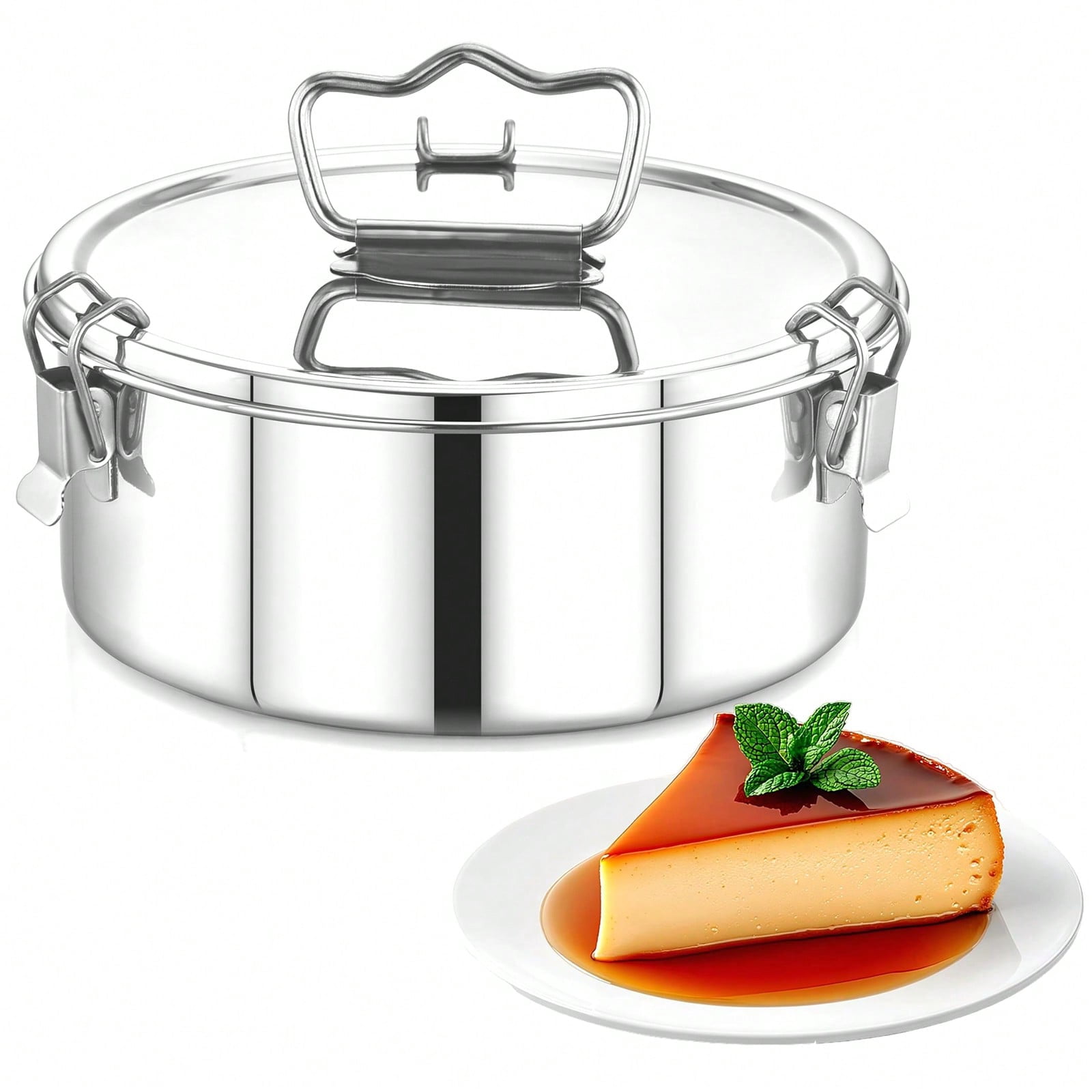 7.5-inch Flan Mold, compatible with 6QT to 8QT fast pots. Made of 304 ...