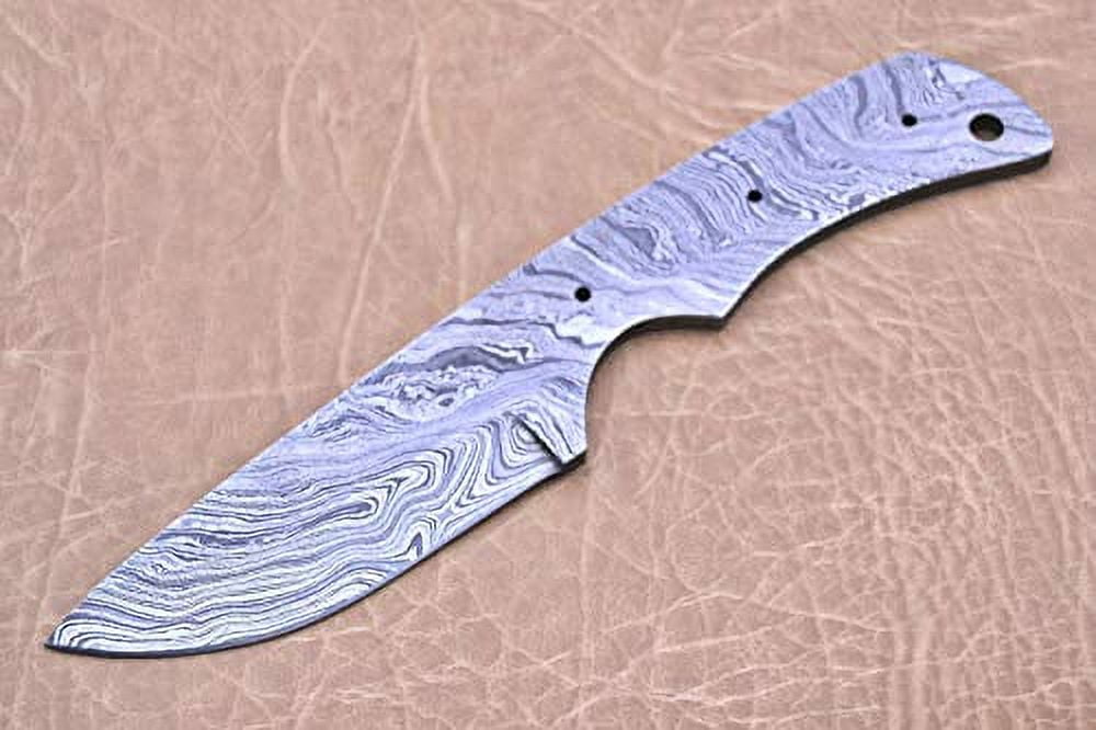 Knife Making Supplies, Damascus Steel Blank Blade 9.5 inches Long