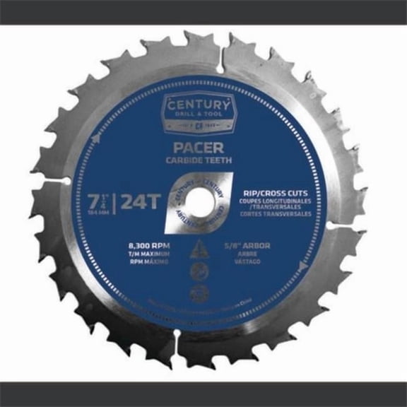 7.5 x 0.625 in. 24T Arbor Pacer Economy Carbide Saw Blade