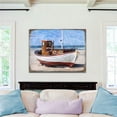 thumbnail image 1 of 7.5 x 5.5 in. Soundview Beached Boat Wooden Coastal Wall Art - Petite Size, 1 of 1