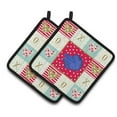 thumbnail image 1 of 7.5 x 7.5 in. Delta Tail Betta Fish Love Pair of Pot Holders, 1 of 1