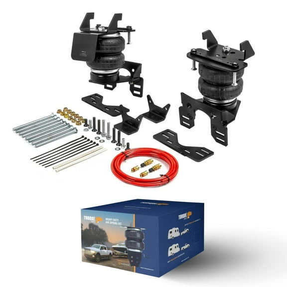 TORQUE Air Suspension Bags Kit with Internal Jounce Bumper for 2017-2025 Ford F250 F350 4WD only and F450 2WD 4WD F-250 F-350 F-450 Super Duty Rear Helper Bag Spring, Up to 7,500 lbs (TR75625)