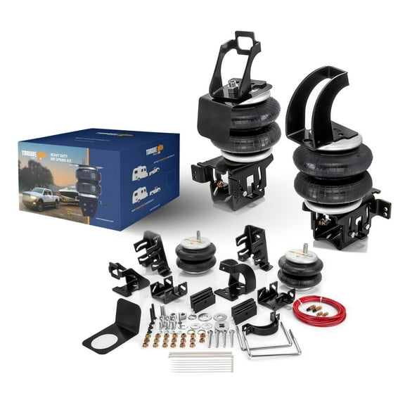 TORQUE Air Suspension Bags Kit with Internal Jounce Bumper for 2011-2016 Ford F250 F350 and 2011-2013 Ford F450 2WD 4WD F-250 F-350 Rear Helper Bag Spring, Up to 7,500 lbs Load Capacity (TR75597)