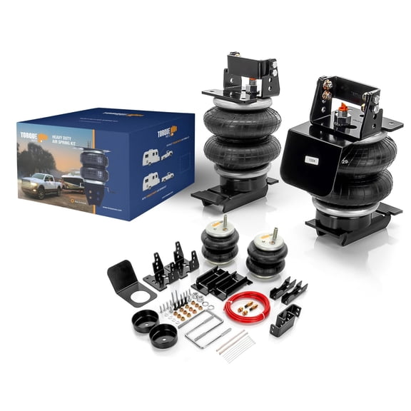 TORQUE Air Suspension Bags Kit with Internal Jounce Bumper for 2003-2013 Dodge Ram 2500, 2003-2012 Dodge Ram 3500, 2006-2008 1500 Meg Helper Bag Spring Towing, Up to 7,500 lbs Load Capacity (TR75299)