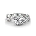 thumbnail image 1 of 7.50MM D-F VS Moissanite Engagement Ring (1.35 ct Moissanite Weight, 1.5 ct dew) Round Cut 14K Gold, 1 of 4