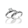 thumbnail image 1 of 7.50MM D-F VS Moissanite Engagement Ring With Diamonds (1.35 ct Moissanite Weight, 1.6 ctw dew) Round Shape 14K Gold, 1 of 2