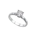 thumbnail image 1 of 7.50MM D-F VS Moissanite Ring (1.35 ct Moissanite Weight, 1.50 ct dew) Classic Cathedral 14K Gold, 1 of 3