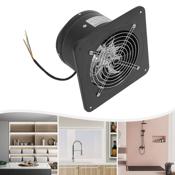 7" 50W Super Quite Cliff Exhaust Fan Bathroom Kitchen Garage Ventilation Vent