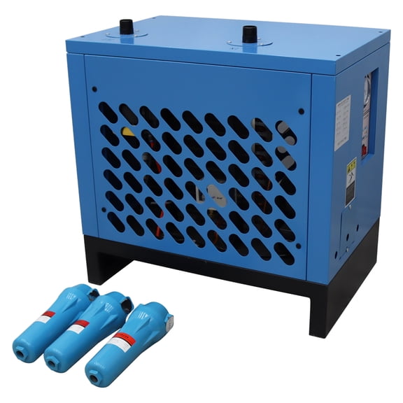 7.5C Refrigerating Dryer Air Compressor Refrigerated Freeze Dryer with Auto Drain 210C Dew Point 220V