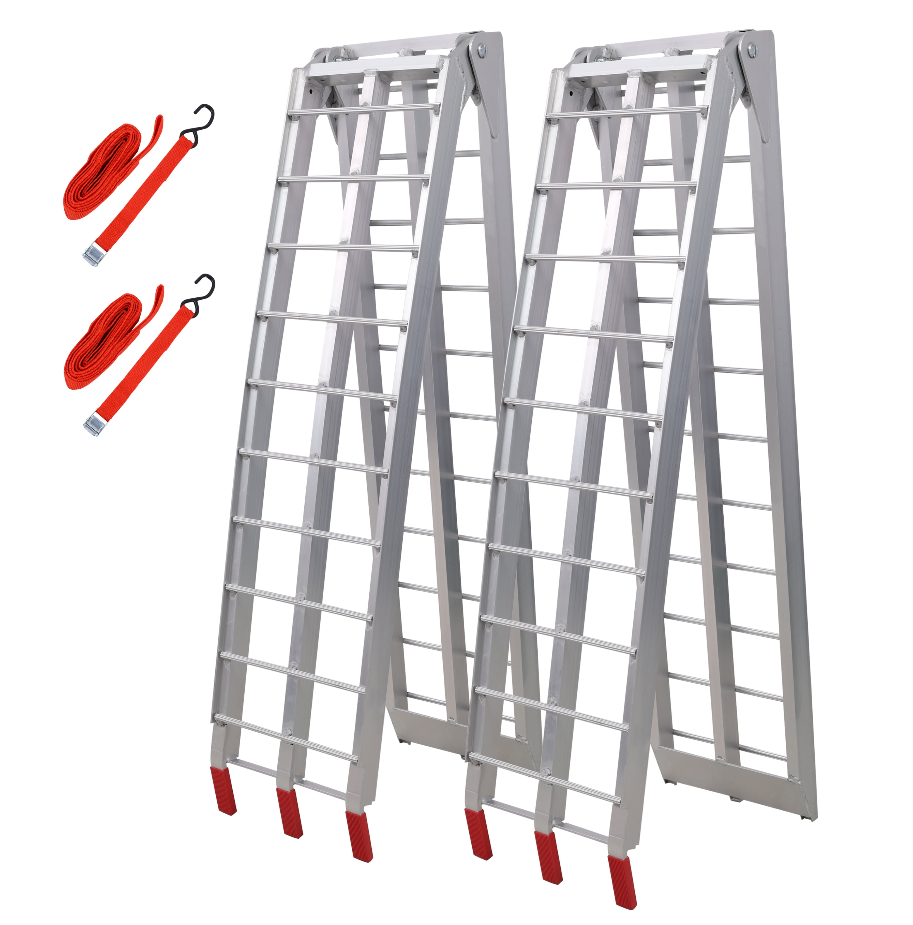 7.5FT Aluminum Loading Ramps, 1500 Lbs Capacity per pair, With safety ...
