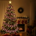 thumbnail image 1 of 7.5FT Colorful Wool Striped Christmas Tree - Festive Indoor Holiday Decor for Home Office Party Scene Setup, Pre-Decorated Striped Christmas Tree, Eye-Catching Xmas Tree, 1 of 6
