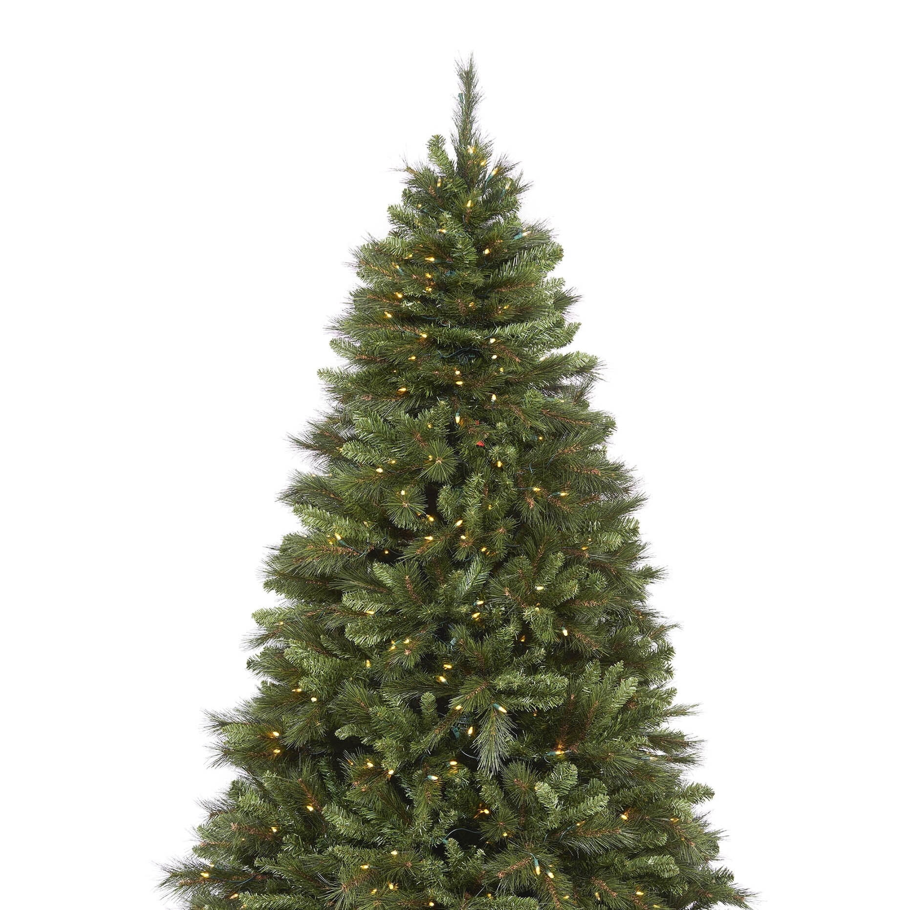 7.5' Pre-Lit Denali Fir Green Artificial Christmas Tree with 500 Warm White LED Lights and Stand, by Holiday Time