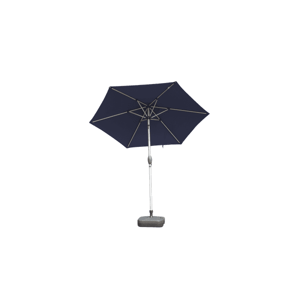 7.5FT Patio Umbrella, Outdoor Table Umbrella with Push Button Tilt and Crank, UV Protection Waterproof Sun Umbrella with 6 Sturdy Ribs