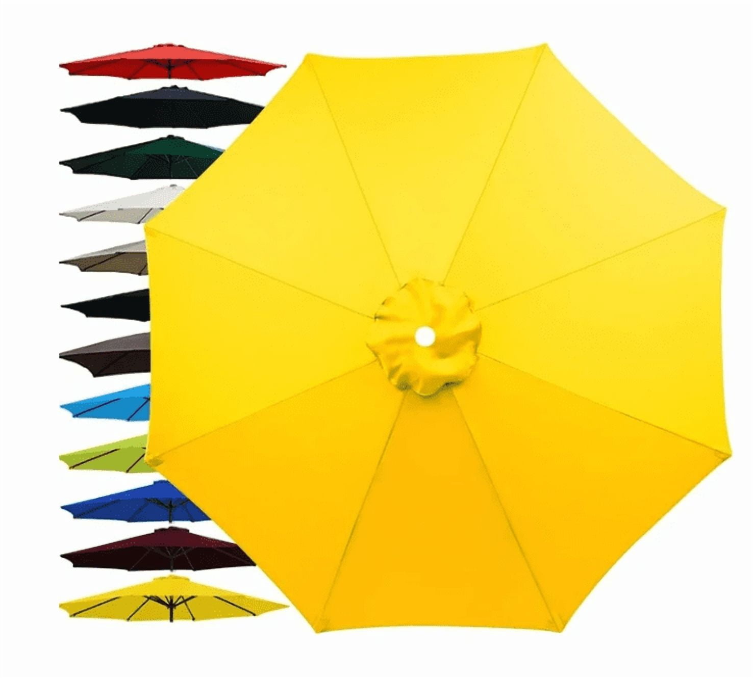 7.5FT Patio Umbrella Replacement Canopy for 6 Ribs, Market Yard Table ...