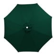 thumbnail image 1 of 7.5FT Patio Umbrella Replacement Canopy, Market Umbrella Top, Outdoor Table Umbrella Canopy for 6 Ribs, Canopy Only - Dark Green, 1 of 10
