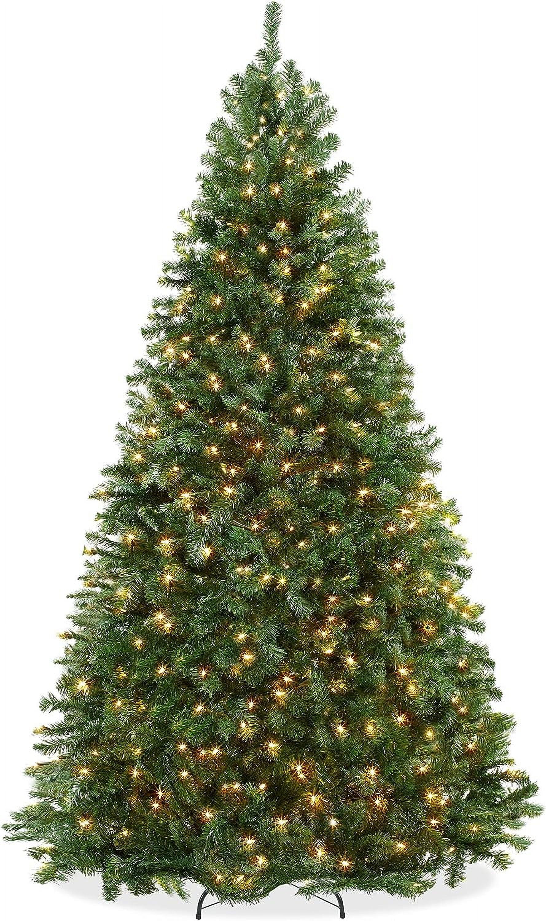 7.5FT Realistic PreLit Green Spruce Artificial Holiday Christmas Tree