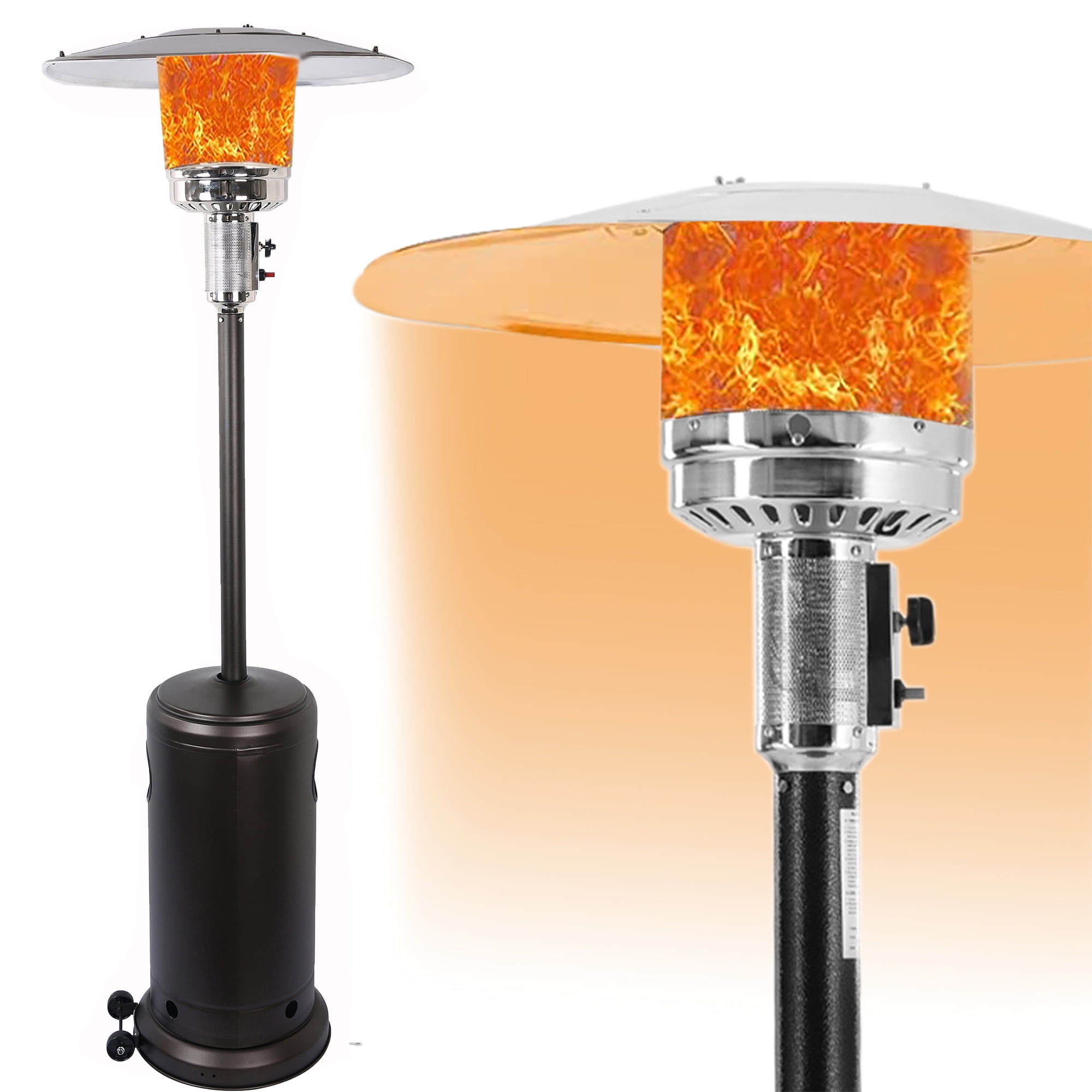 7.5FT Tall Patio Heaters, 47,000 BTU Outdoor Freestanding Heaters Heavy