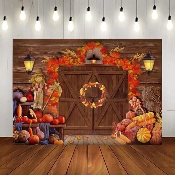 7 * 5Ft Fall Photography Backdrop Autumn Pumpkin Background For Photography