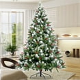 thumbnail image 1 of 7.5Ft Pre-Decorated Holiday Christmas Tree for Home, Office, Party Decoration, 1 of 6