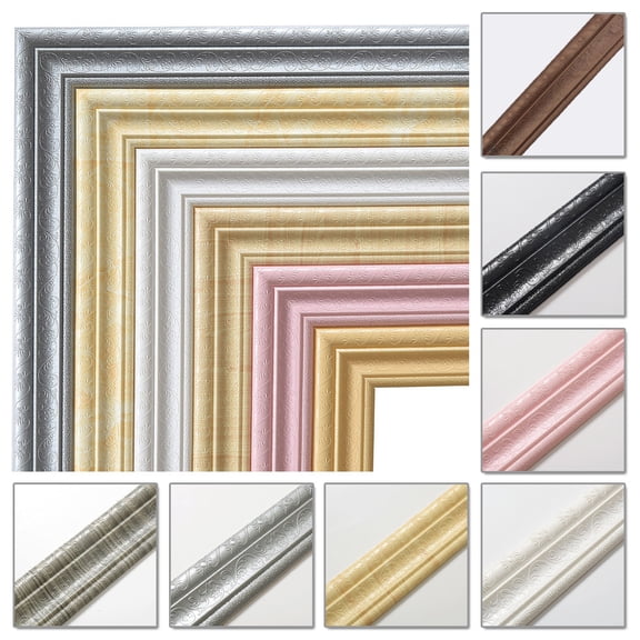7.5Ft Waist Line Skirting Line Three-Dimensional Wall Sticker 3D Foam Edge Border