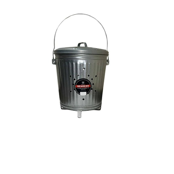 7.5Gal Galvanized Steel Locking Lid Refuse/Compost Can