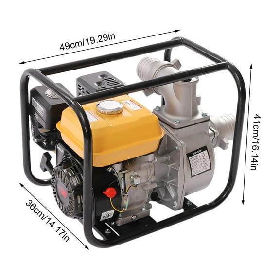 7.5HP 4-Stroke 3" Inch Gasoline Water Pump 210CC Gas Powered Water Transfer Pump