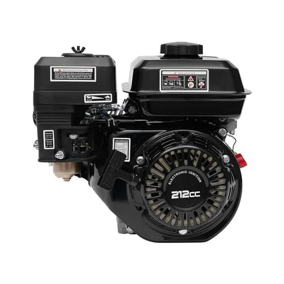 7.5HP 4-Stroke Gas Engine, 212CC Horizontal Shaft Gasoline Motor Single Cylinder Gasoline-Powered Multipurpose Engine Air Cooled Pull Start Go Kart Engine Motor for Water Pumps Dust Generators$$Tools