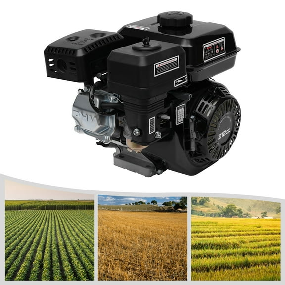 7.5HP 4-Stroke Gas Engine Motor, 212CC Pull Start Multi-Use Engine OHV