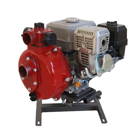 Fishing Boat Engine Red, Black Energy Saving Aluminum Alloy, Steel Gasoline Engine Water Pump Set