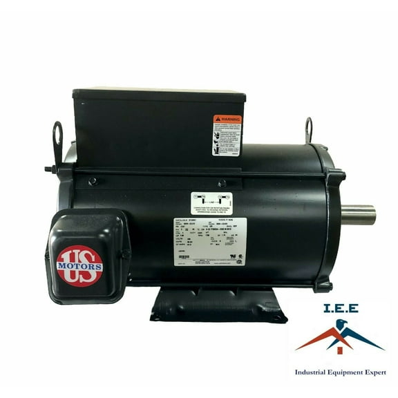 7.5HP US Motor Single phase 1800 RPM 215T Frame ODP Rigid L1510T Replacement